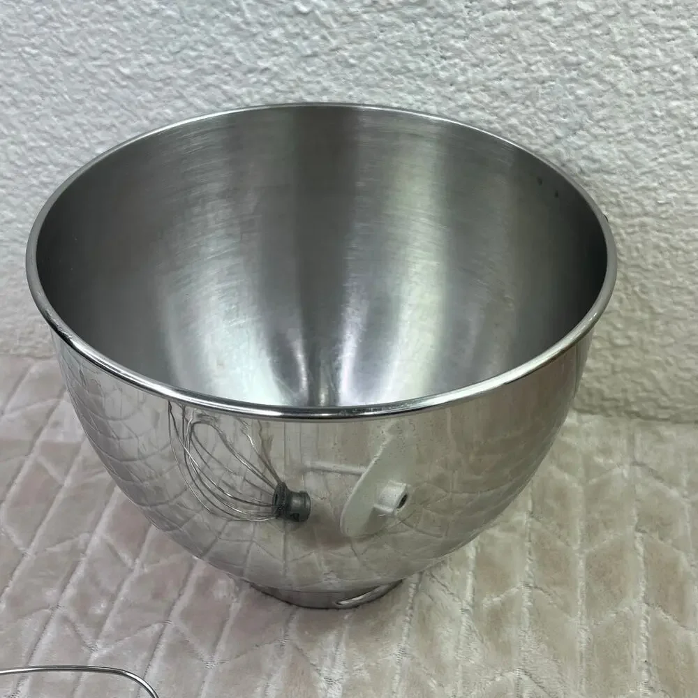Kitchenaid Mixing Bowl Hook Whisk Attachments K45 Stainless Steel Handle Mixer